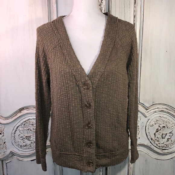 Two by Vince Camuto Nubby Textured Long Sleeve Cardigan Sweater Size Medium - Picture 1 of 7